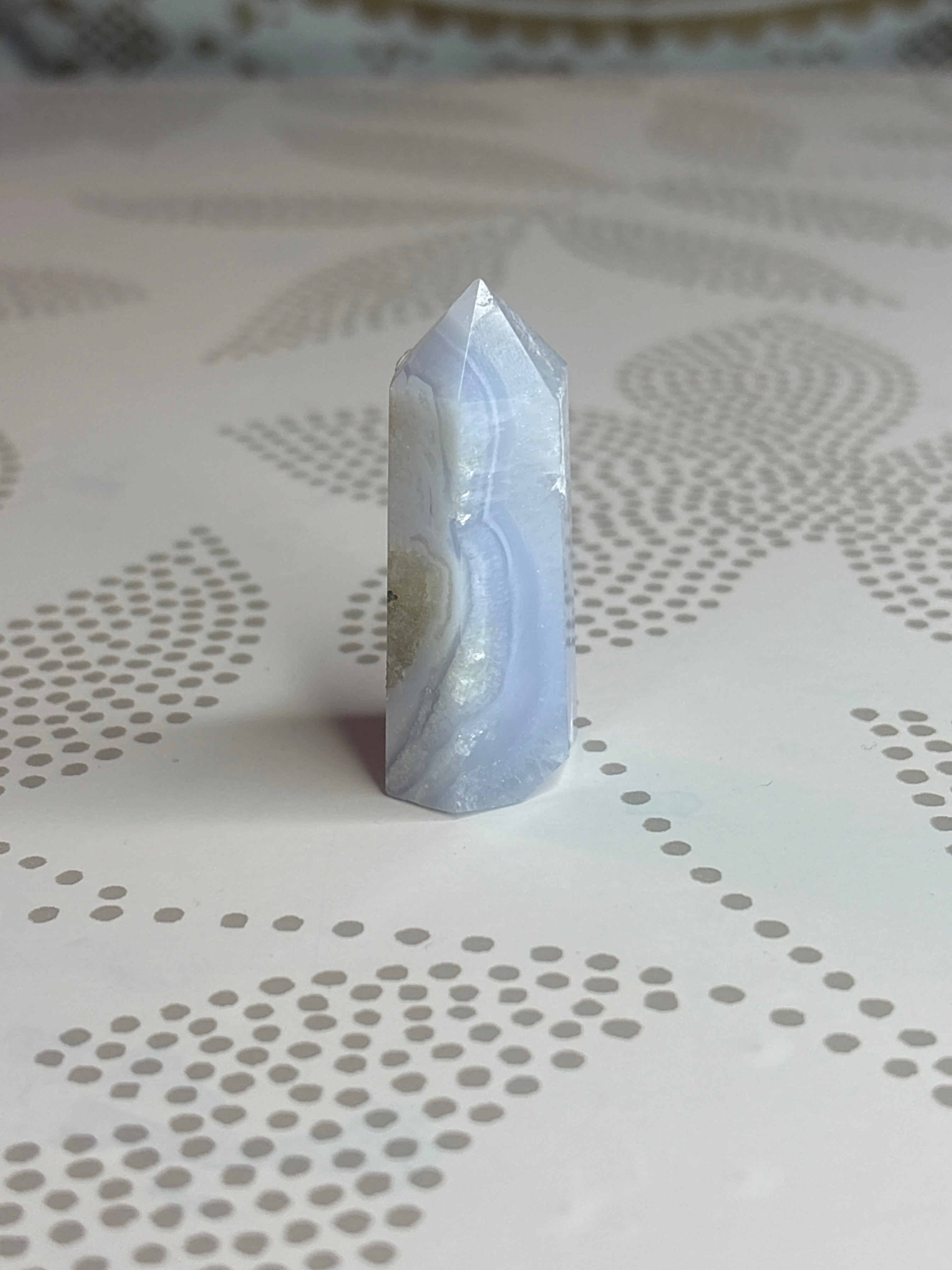 Blue Lace Agate Tower