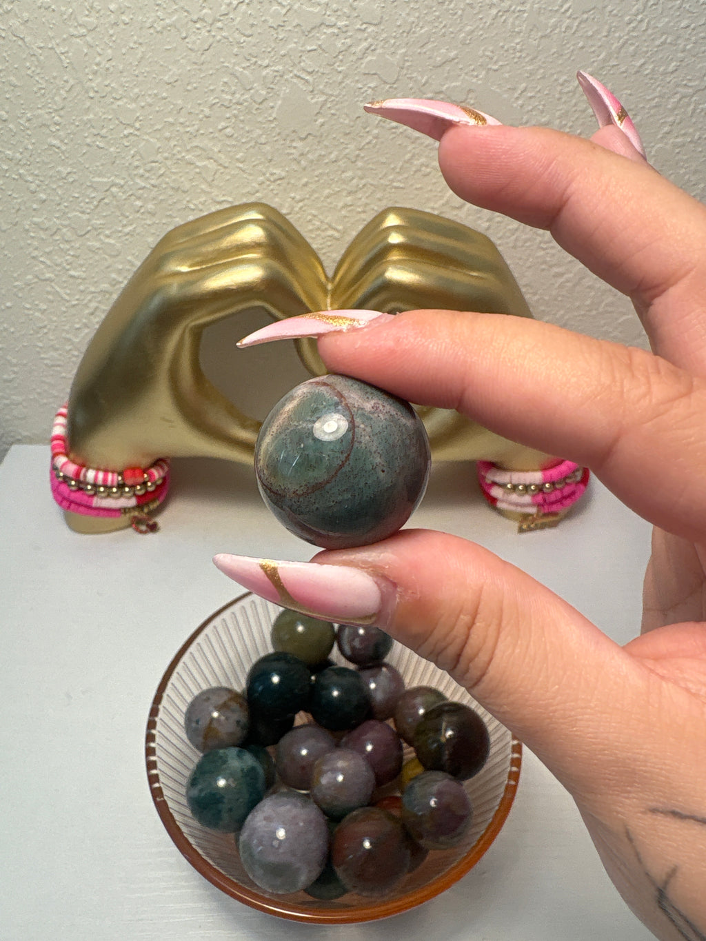 Small Ocean Jasper Sphere