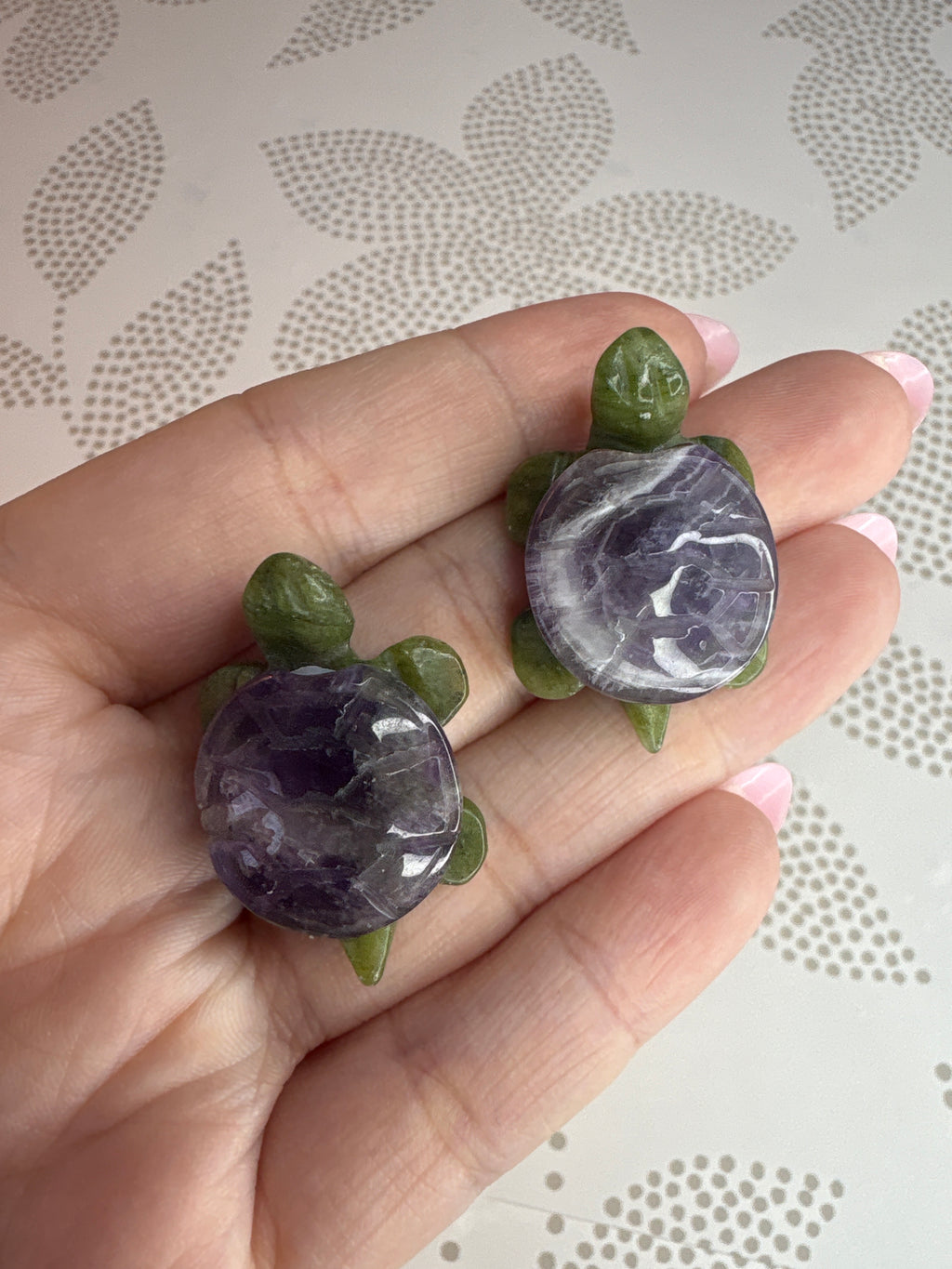 Small Chevron Amethyst Turtle