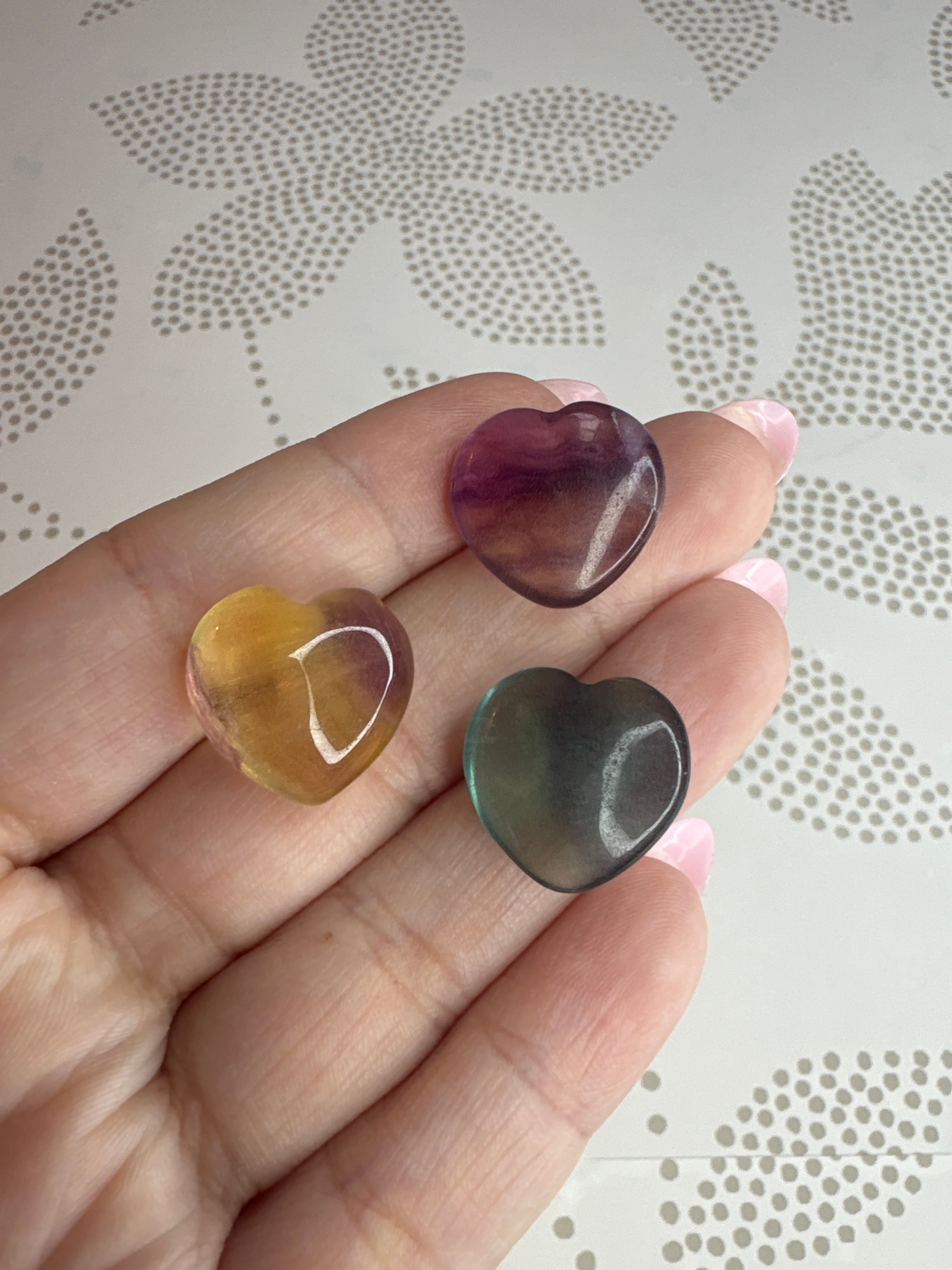 Small Fluorite Heart