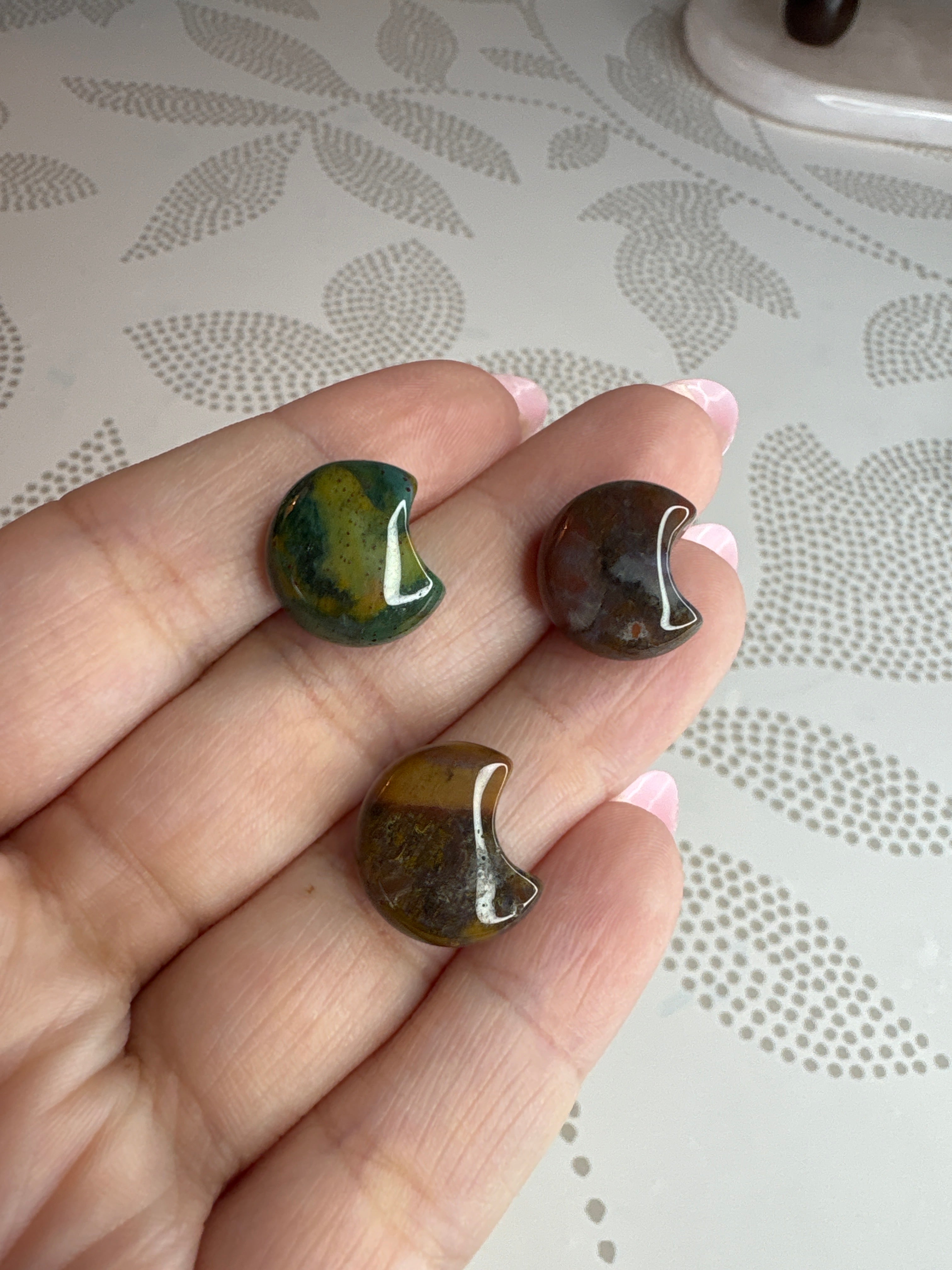 Mini Ocean Jasper Moon