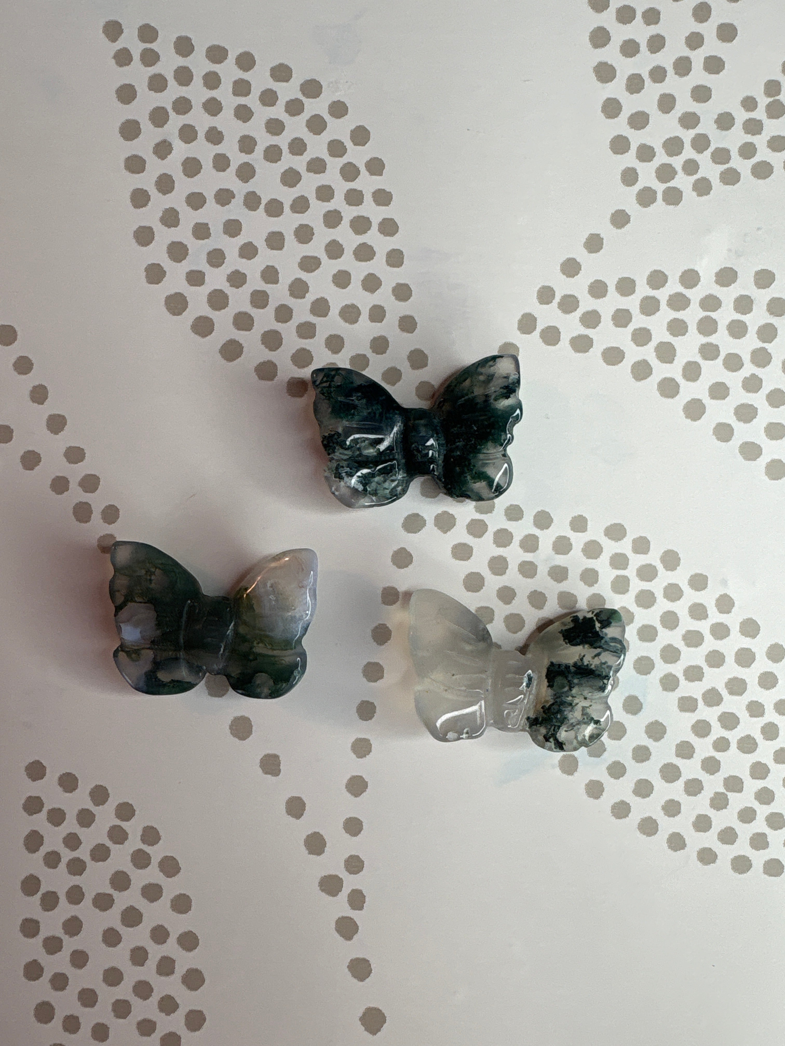 Small Moss Agate Butterfly