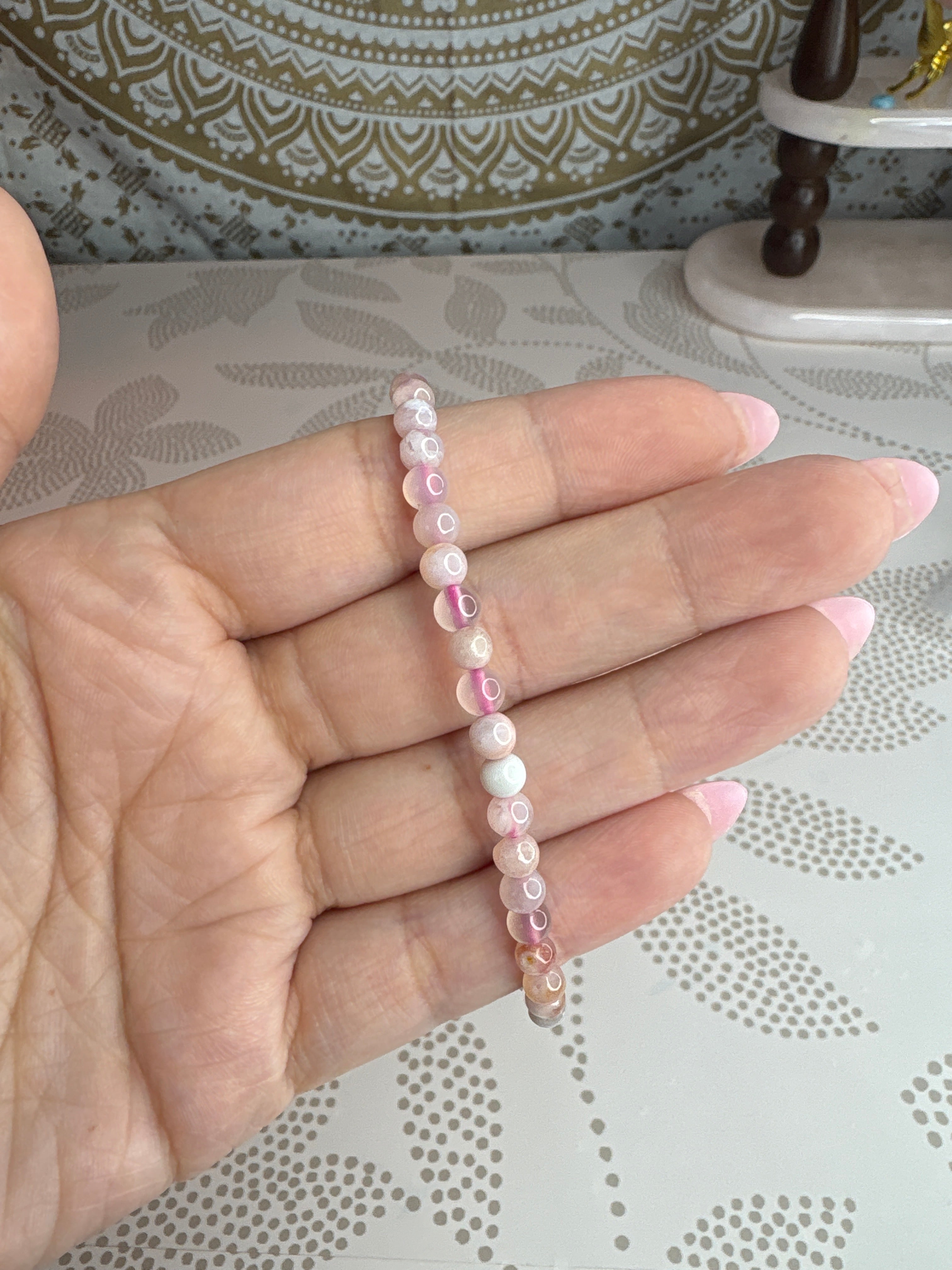 Flower Agate Bracelet