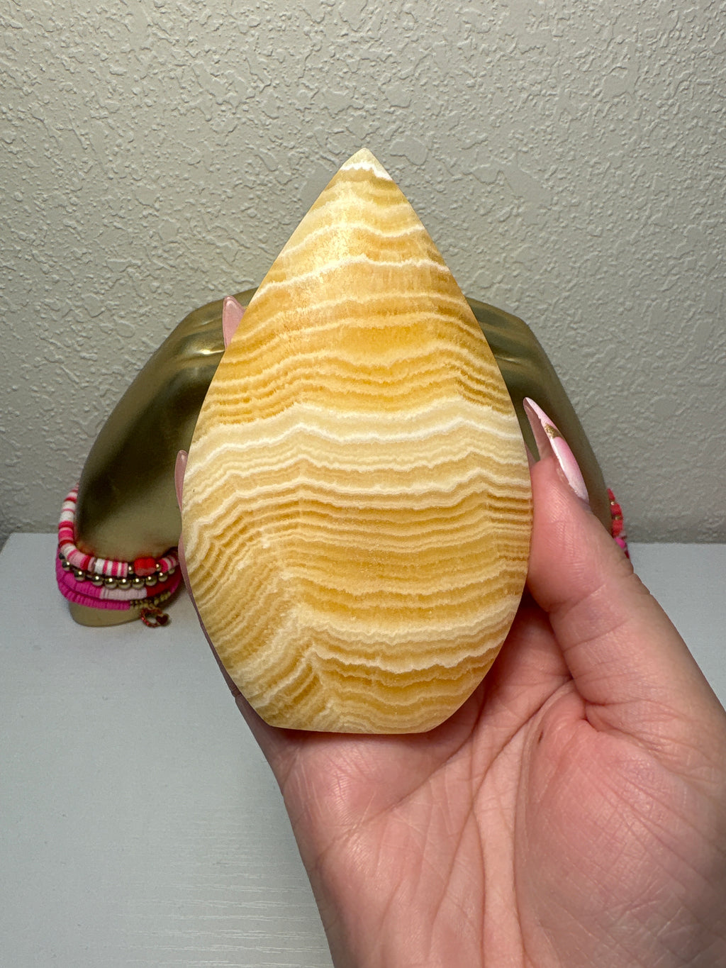 Yellow Calcite Flame