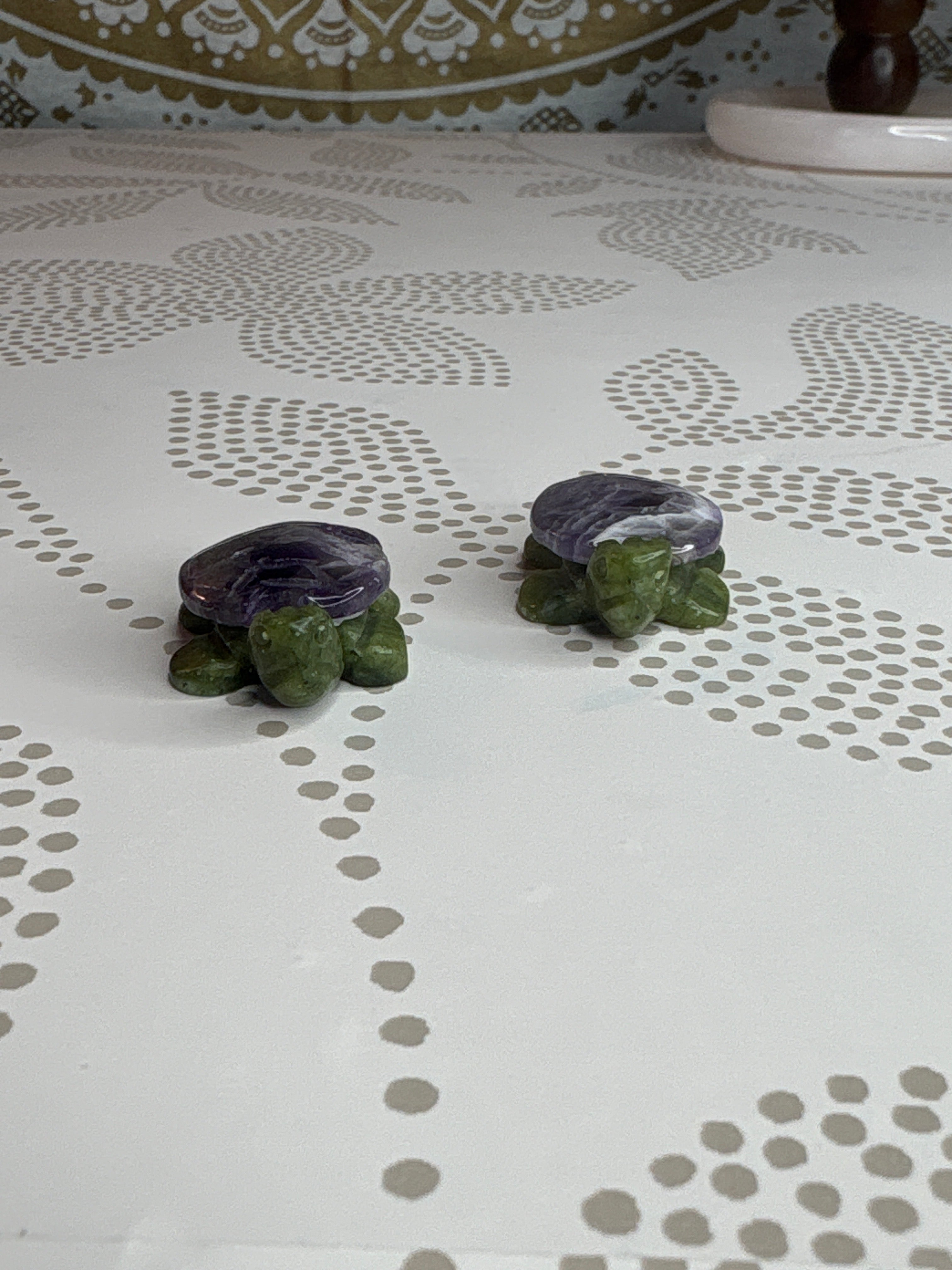 Small Chevron Amethyst Turtle
