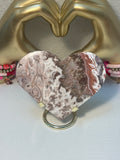 Crazy Lacy Agate Heart