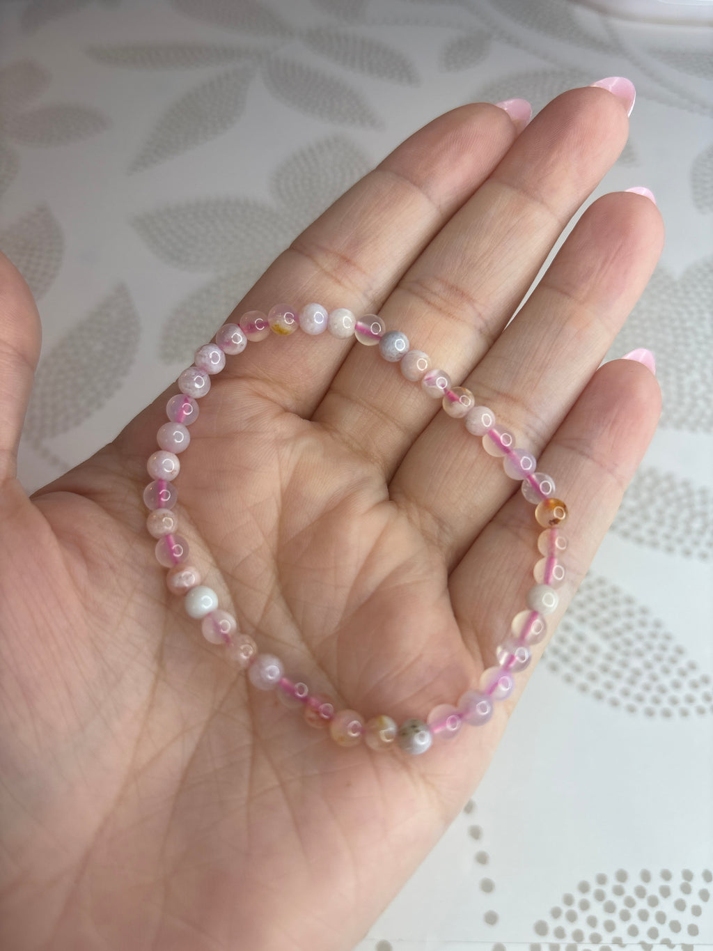 Flower Agate Bracelet